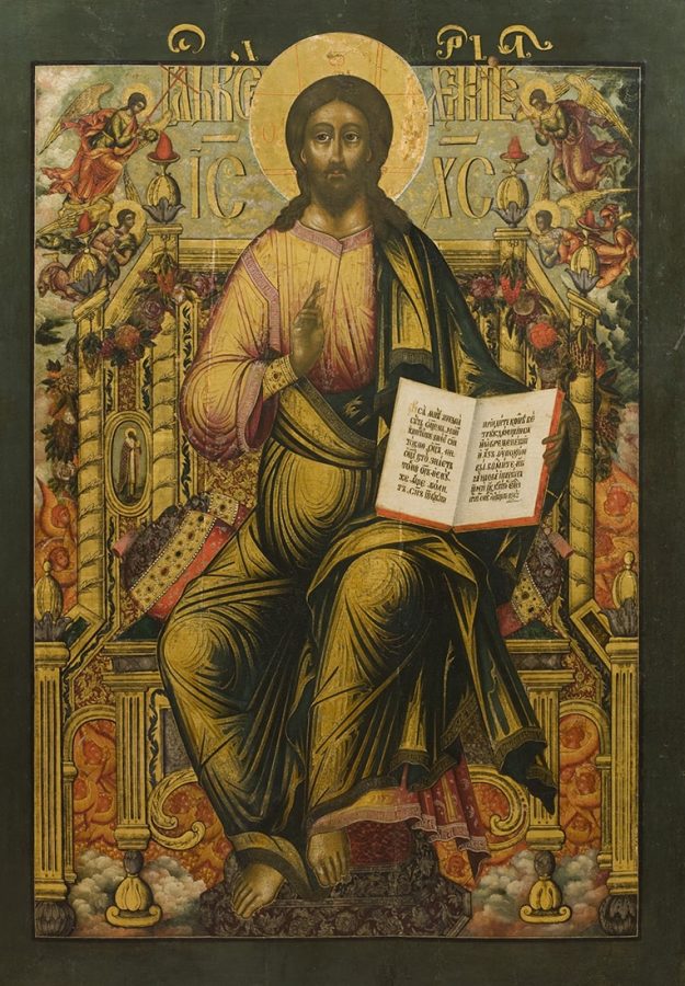 Икона Иоанна Андреева «Спас на престоле», первая четверть XVIII века © ЯХМ