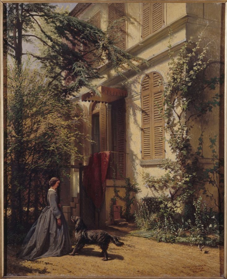 Arie Johannes «Le jardin de la rue Chaptal» © Musée de la Vie Romantique Roger-Viollet