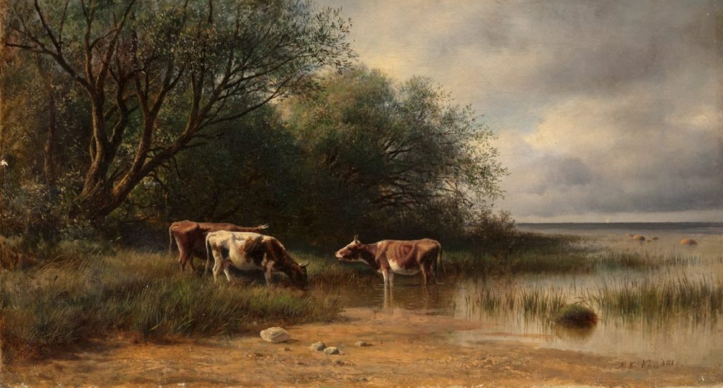 М.К. Клодт «Коровы под деревьями», 1870-е © ГРМ