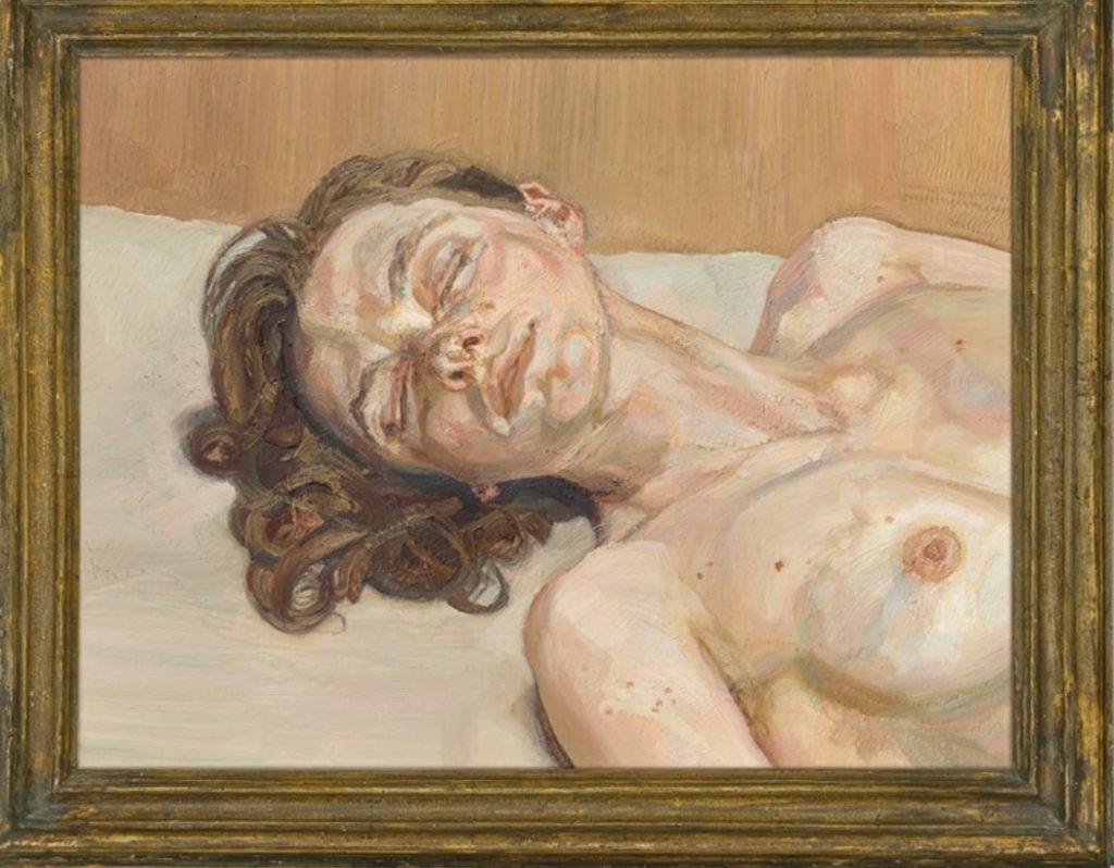 Люсьен Фрейд «Девушка с закрытыми глазами», 1986-1987 © Christie’s