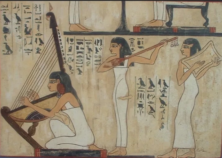Роспись cтены гробницы египетского визиря Рехмира
