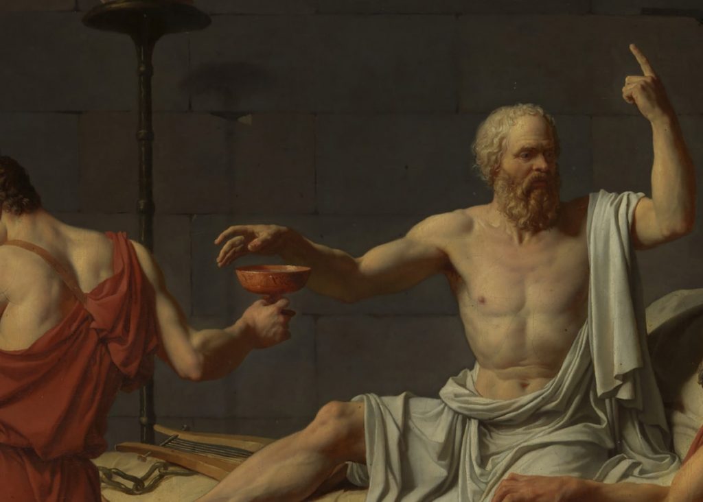 Тюрьма души и тела: «Смерть Сократа» Жака-Луи Давида в деталях | Точка Арт
