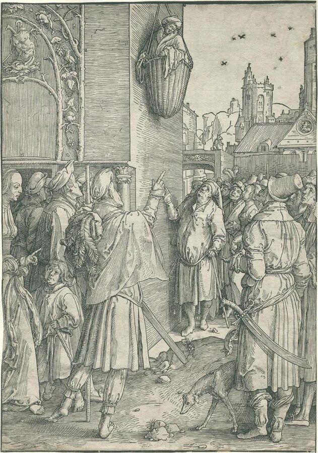 Лукас ван Лейден «Вергилий в коробе», 1525 © Государственный Эрмитаж