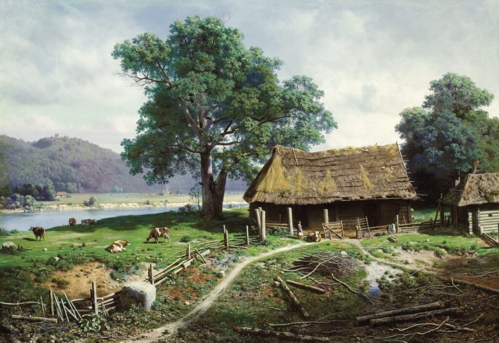 М.К. Клодт «Вид в имении Загезаль близ Риги», 1858 © Томский областной художественный музей, частная коллекция