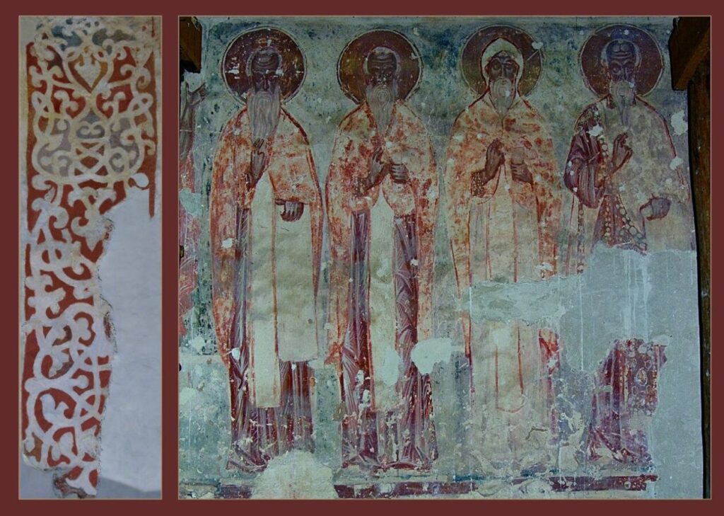 Фреска с изображением преподобных © Снетогорский женский монастырь