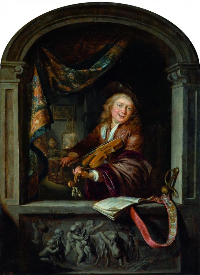 Герард Дау, «Скрипач», 1663 © Государственный Эрмитаж