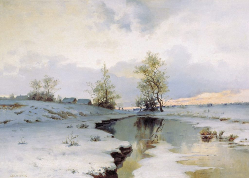 И.И. Ендогуров «Начало весны», 1885 © ГРМ