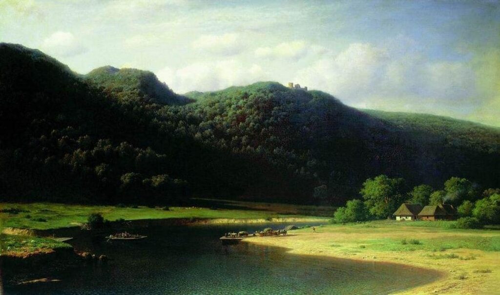 М.К. Клодт «Долина реки Аа в Лифляндии», 1862 © ГРМ