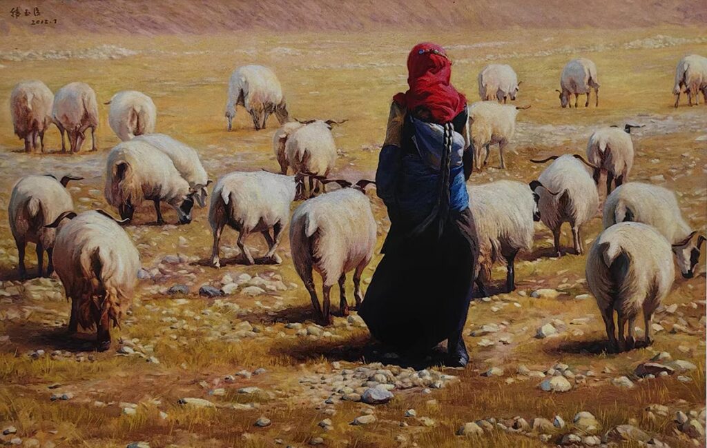 Хань Юйчэнь «Прелестная пастушка», 2012 © Ханьданьский художественный музей Хань Юйчэня / ГТГ