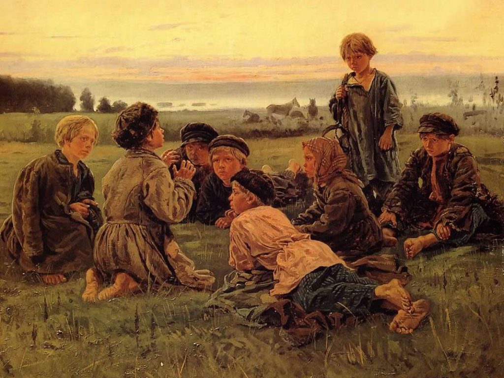 крестьянские дети картина