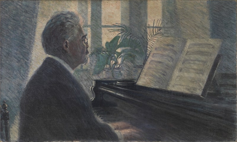 Эгон Шиле «Леопольд Чихачек за фортепиано», 1907 © Leopold Museum, Wien