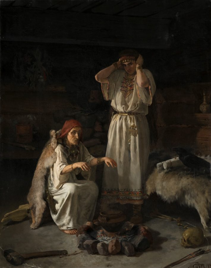 М. П. Клодт «Кольдунья», 1891 © ГРМ