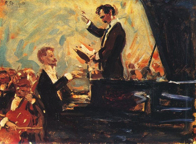 Роберт Штерль, «Скрябин и Кусевицкий», 1910 © Staatliche Kunstsammlungen Dresden