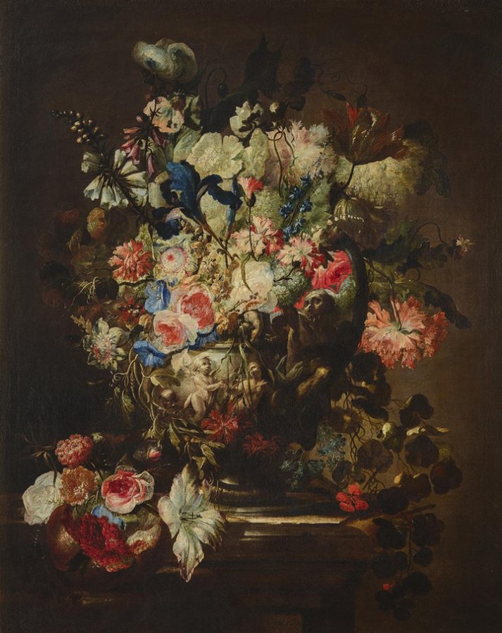 Жан-Батист Моннуайе «Цветы», вторая половина XVII века 