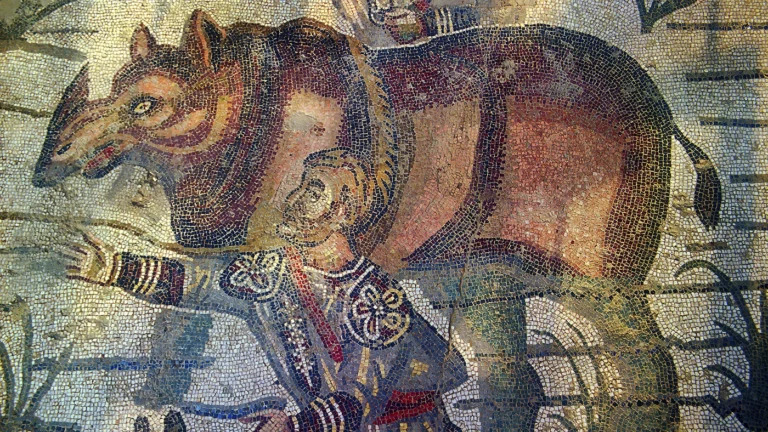 Фрагмент римской мозаики из сицилийской Вилла дель-Казале © Alamy