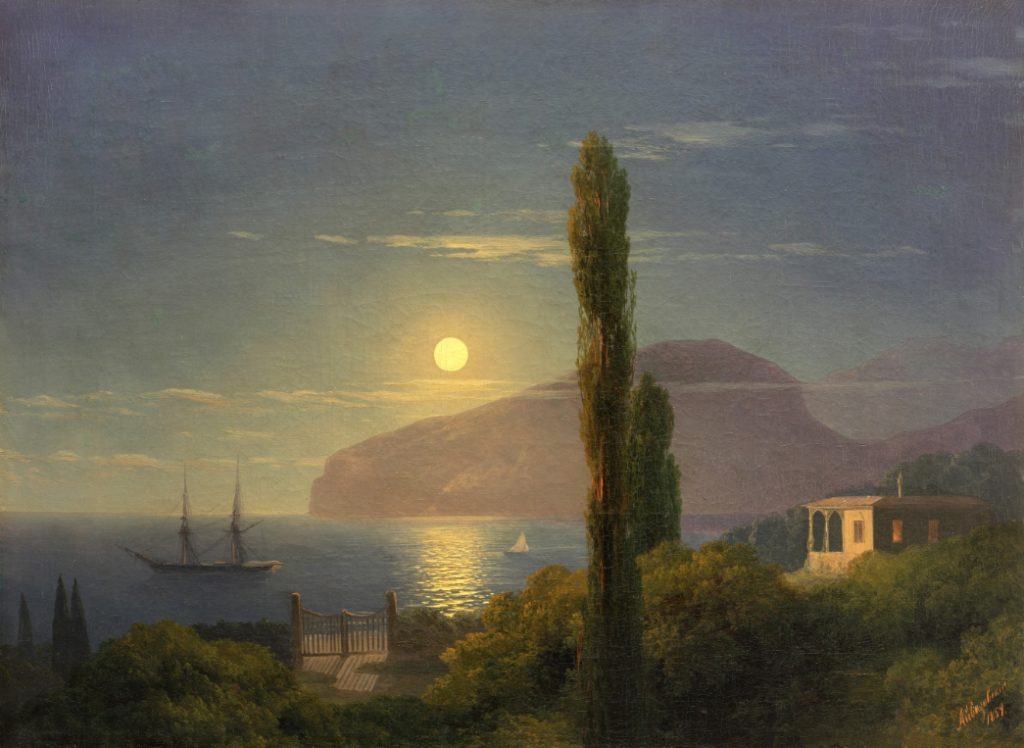 И.К. Айвазовский «Лунная ночь в Крыму», 1859 © ГРМ