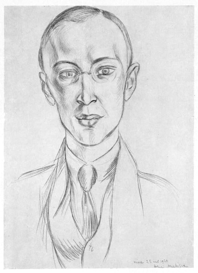 Анри Матисс «Портрет Прокофьева», 1921 © Bibliothèque nationale de France