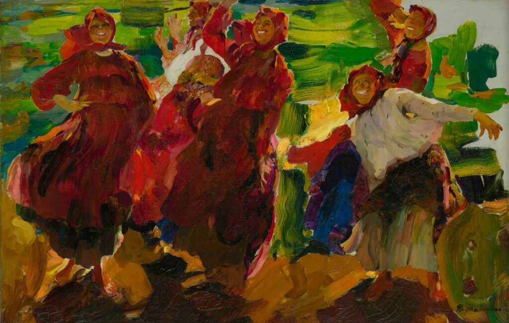 Ф.А. Малявин «Бабы» (вариант картины «Смех» 1899 года), 1920–1930-е © Собрание Владимира Чеканова