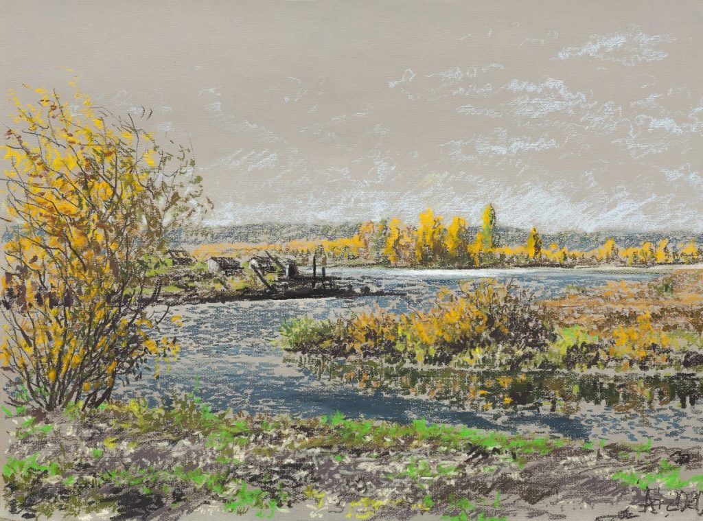 А. Бодров «Башкирия. Река Буй», 2020 © Музей Академии художеств