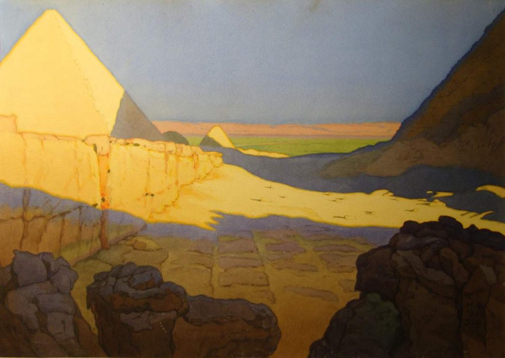 И.Я. Билибин «Египет. Пирамиды», 1924 © ГРМ