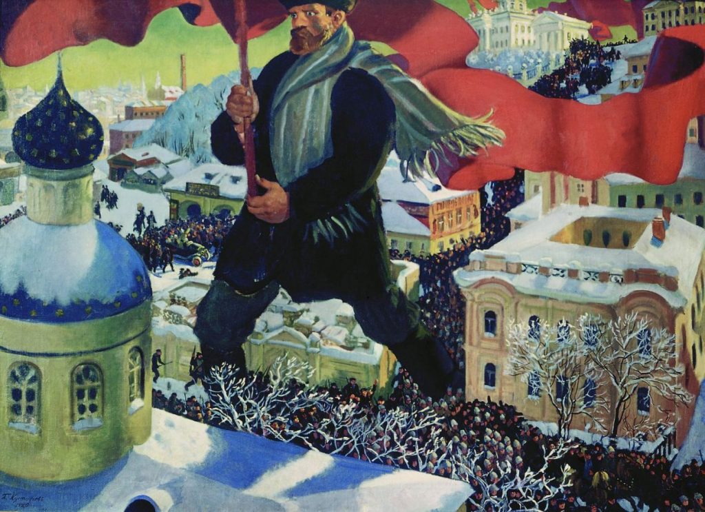 Б.М. Кустодиев «Большевик», 1920 © Государственная Третьяковская галерея