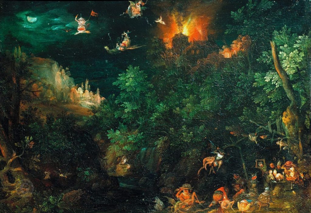 Ян Брейгель Старший «Искушение святого Антония» Кассельская картинная галерея
