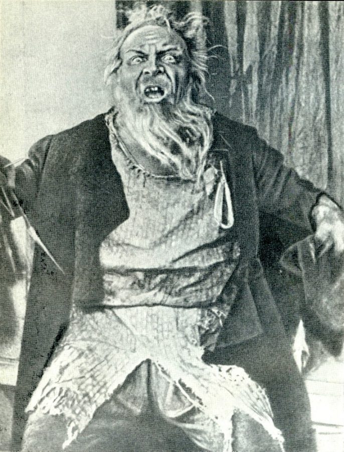 Федор Шаляпин в образе мельника в опере Даргомыжского «Русалка», 1916