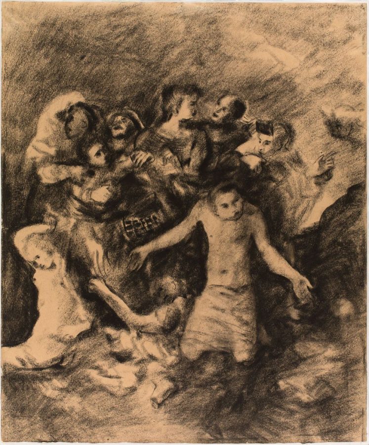В.Н. Чекрыгин «Многофигурная композиция», 1921. Фрагмент © ГТГ