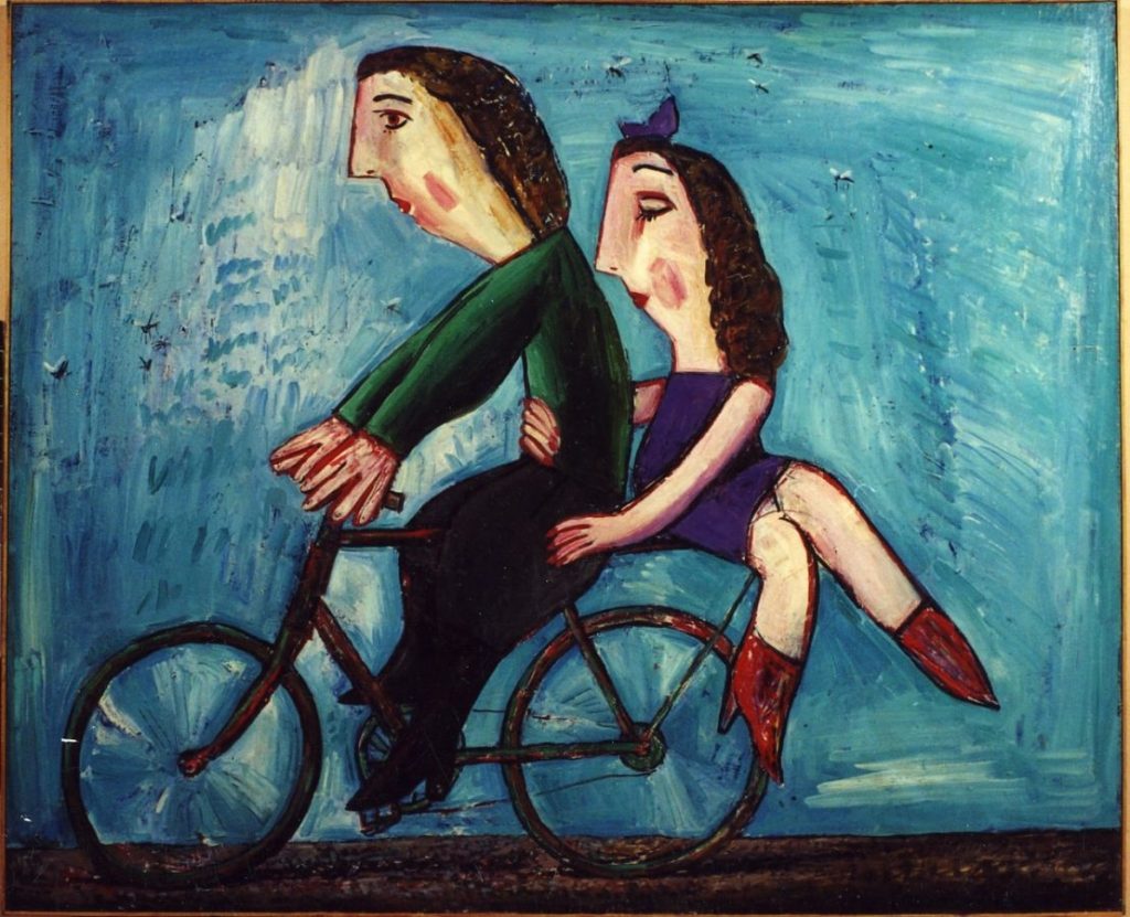 В.А. Данилов «Я буду долго гнать велосипед», 1993 © МИСП