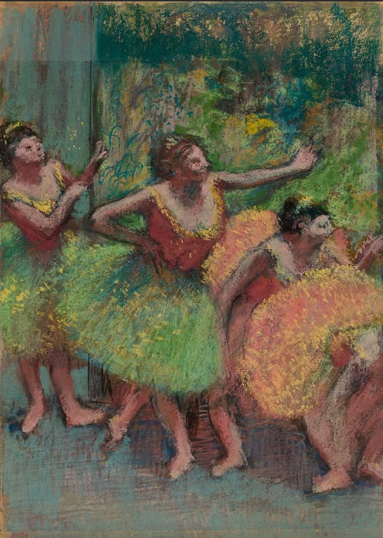 Эдгар Дега «Танцовщицы в желтом и зеленом», около 1903 © Guggenheim Museum