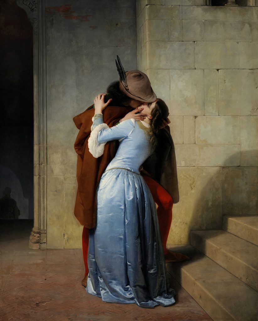  Франческо Айец «Поцелуй», 1859, Пинакотека Брера, Милан 