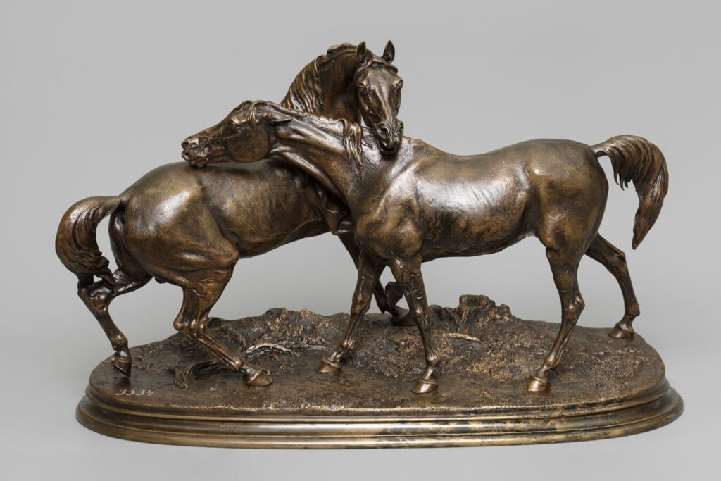 Пьер-Жюль Мен «Арабские лошади» (Объятие № 1) © Государственный Эрмитаж