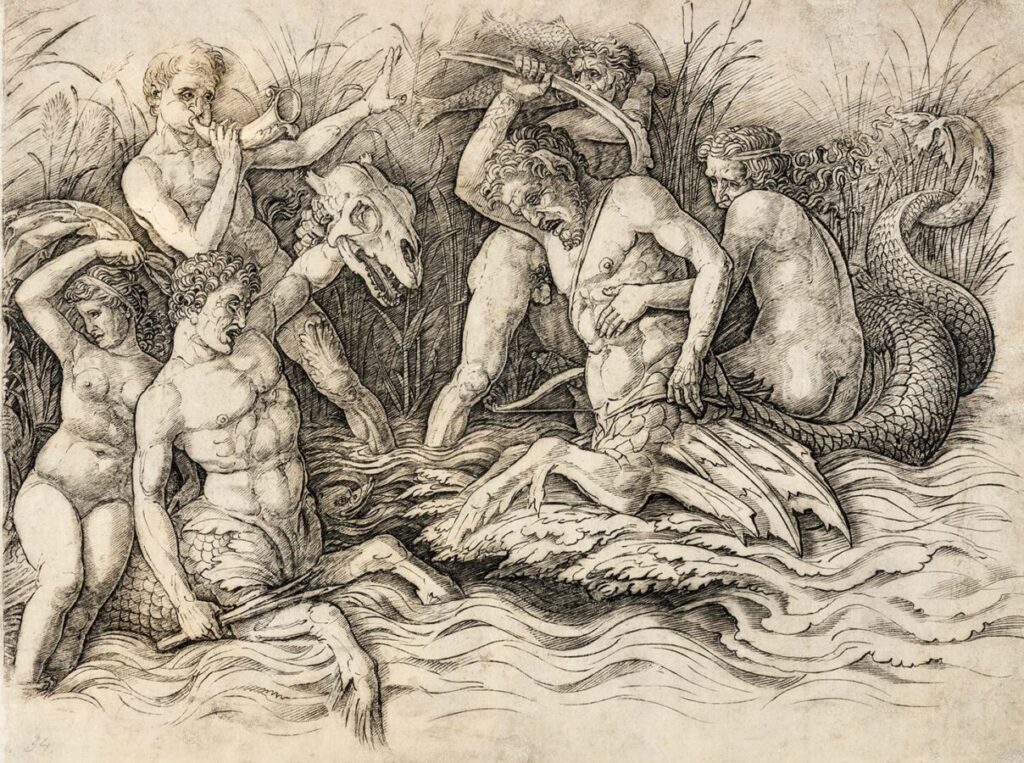 Андреа Мантенья «Битва морских божеств (правая половина)», 1470 © Государственный Эрмитаж