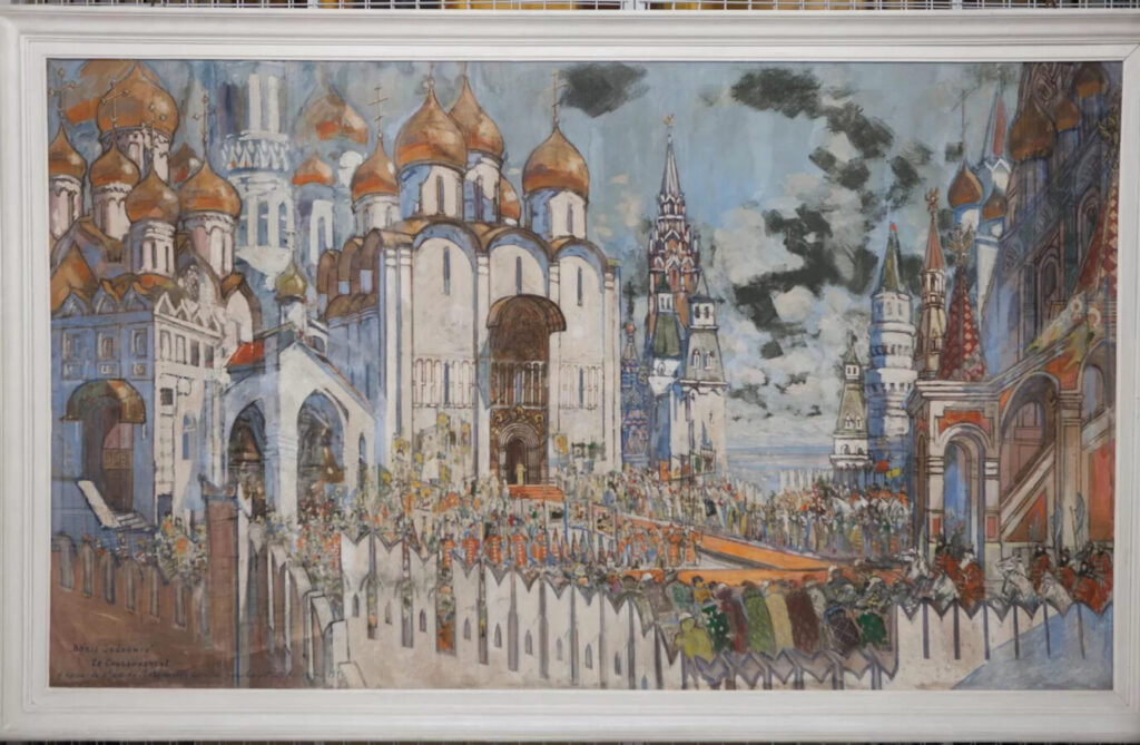 К.А. Коровин. Эскиз декорации к опере «Борис Годунов». Париж, 1934-е © РНММ