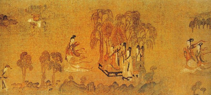 Гу Кайчжи «Богиня реки Ло» (фрагмент)