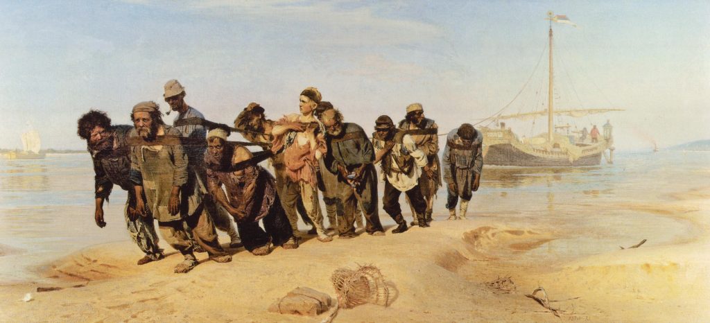 Илья Репин «Бурлаки на Волге», 1870–1873 © Государственный Русский музей