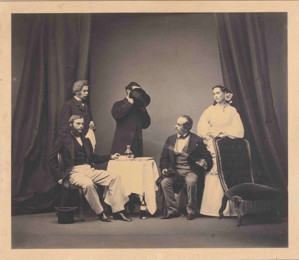 Ипполит Робийяр «Театральная сцена», 1861-1865. Отпечаток на соленой бумаге © Государственный Эрмитаж