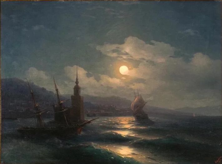 Иван Айвазовский «Лунная ночь», 1878 © Пресс-служба «Аукционного холдинга»