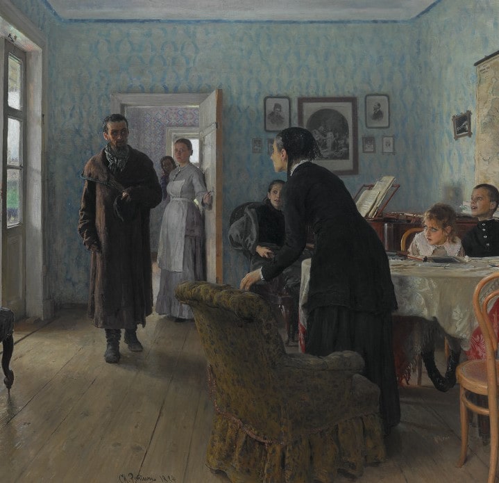 И.Е. Репин «Не ждали», 1884–1888 © Государственная Третьяковская галерея