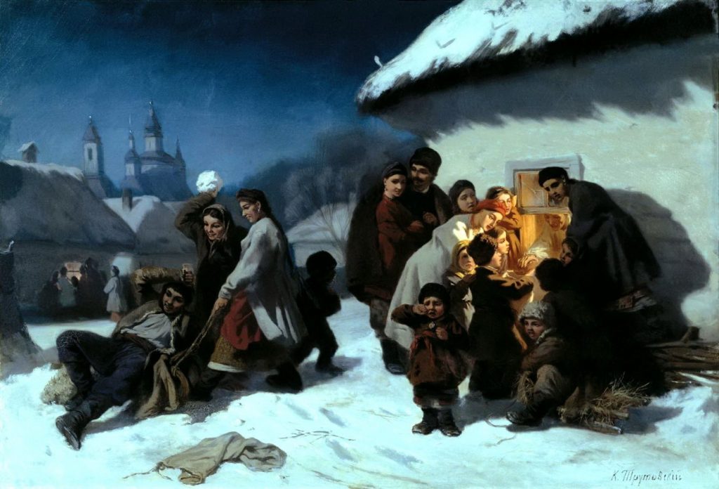 К.А. Трутовский «Колядки в Малороссии», не позднее 1864 © ГРМ