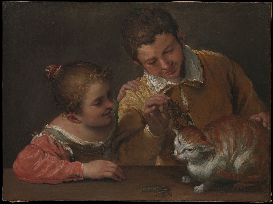 Аннибале Карраччи «Двое детей играют с котом», 1587-1588гг. © МЕТ