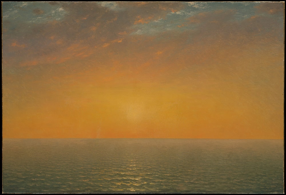 Джон Фредерик Кенсетт «Закат над морем», 1872 © Метрополитен-музей, Нью-Йорк
