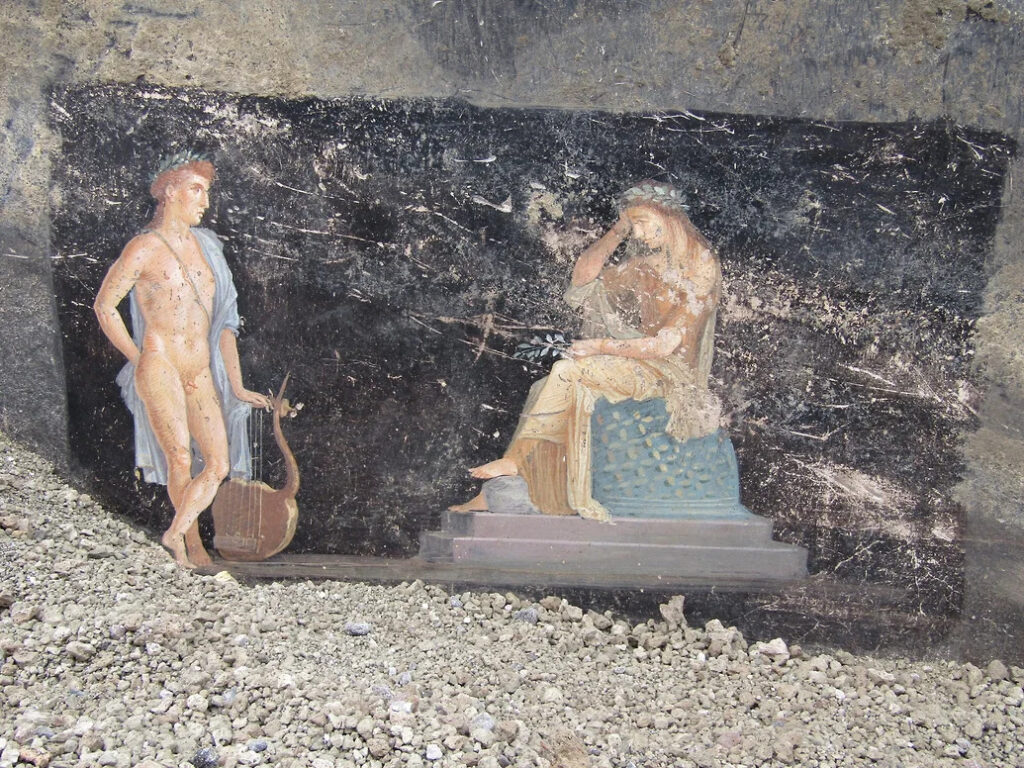Фреска, изображающая сцену соблазнения царевны Кассандры богом Аполлоном. После ее отказа он наделил ее даром провозглашать пророчества, которым никто не будет верить © Reuters