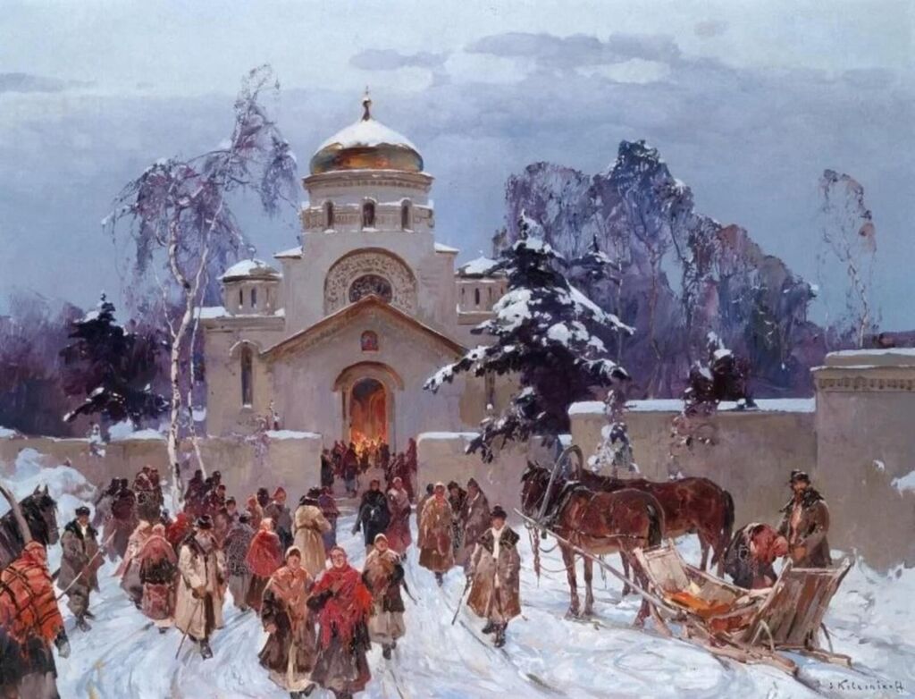 С.Ф. Колесников «Рождество», 1909. Частная коллекция © azbyka.ru