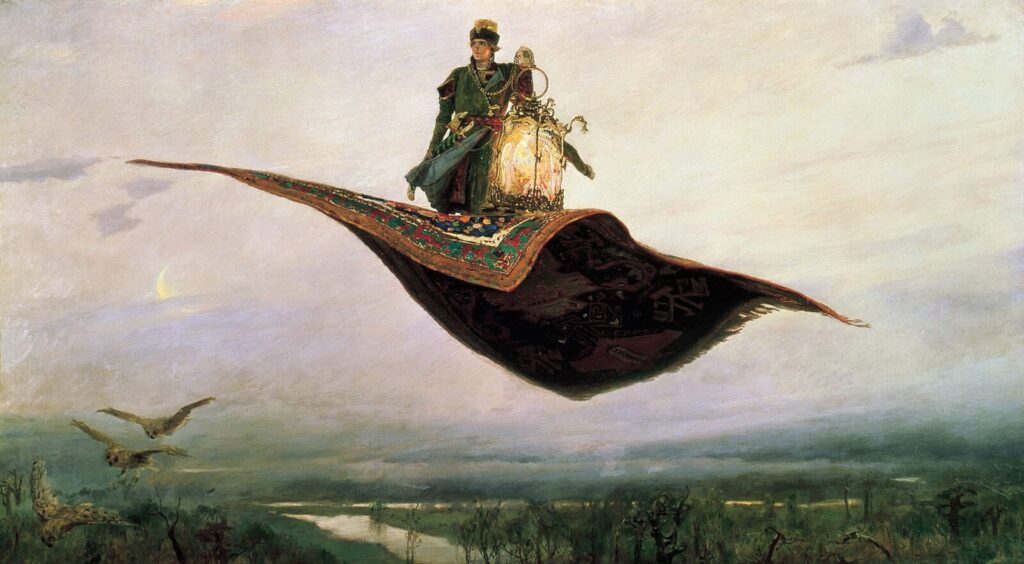 В.М. Васнецов «Ковер-самолет», 1880 © Нижегородский художественный музей