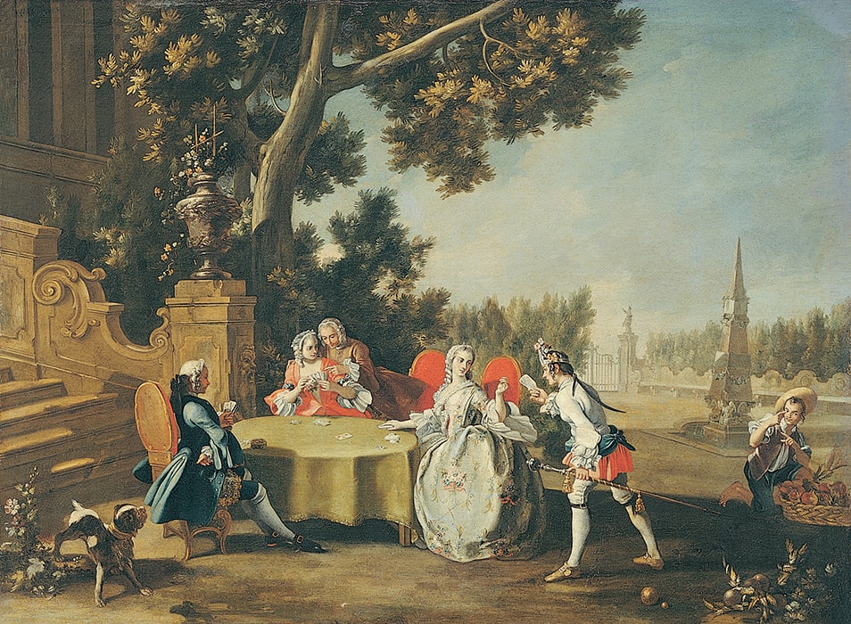 Филиппо Фальчиаторе «Игра в карты», Италия, конец 1730-х © ГМИИ им. А.С. Пушкина