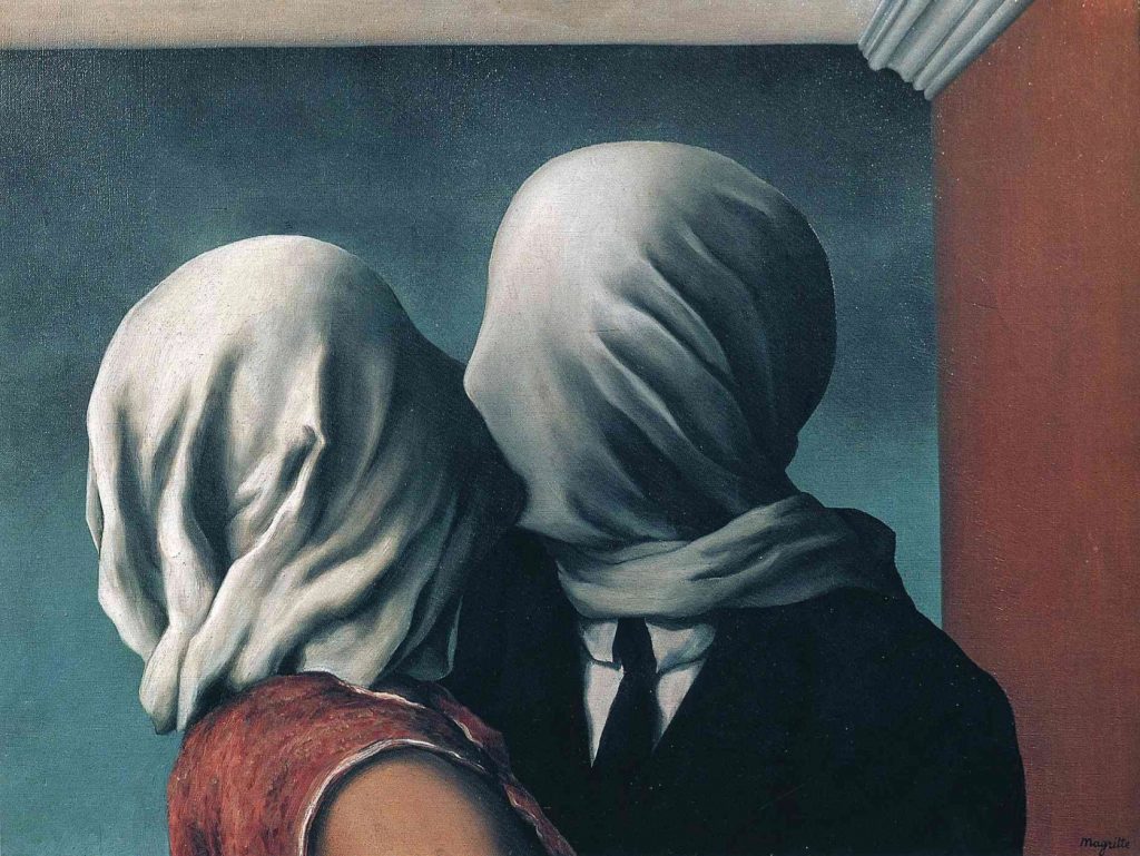  Рене Магритт «Любовники», 1928, Нью-Йоркский Музей современного искусств (МоМа), Нью-Йорк 