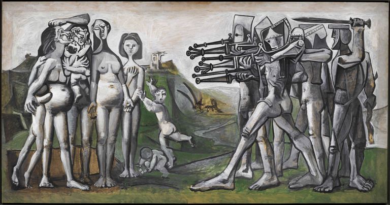 Pablo Picasso. Massacre en Corée [Massacre in Korea], 1951 © Succession Pablo Picasso, VEGAP, Madrid, 2023