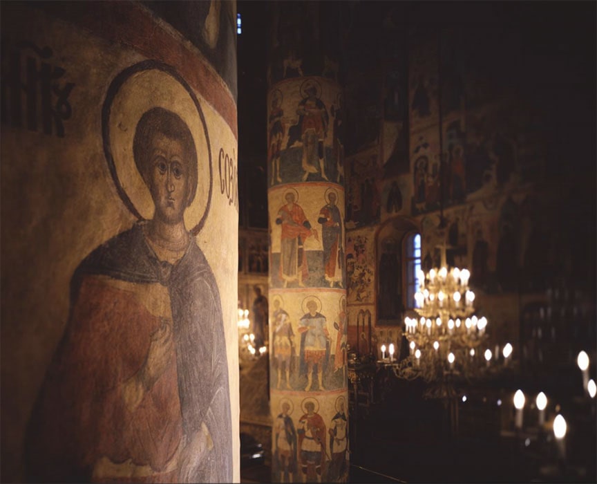 «Мученик Созонт». Интерьер Успенского собора, Центральная часть © ММК