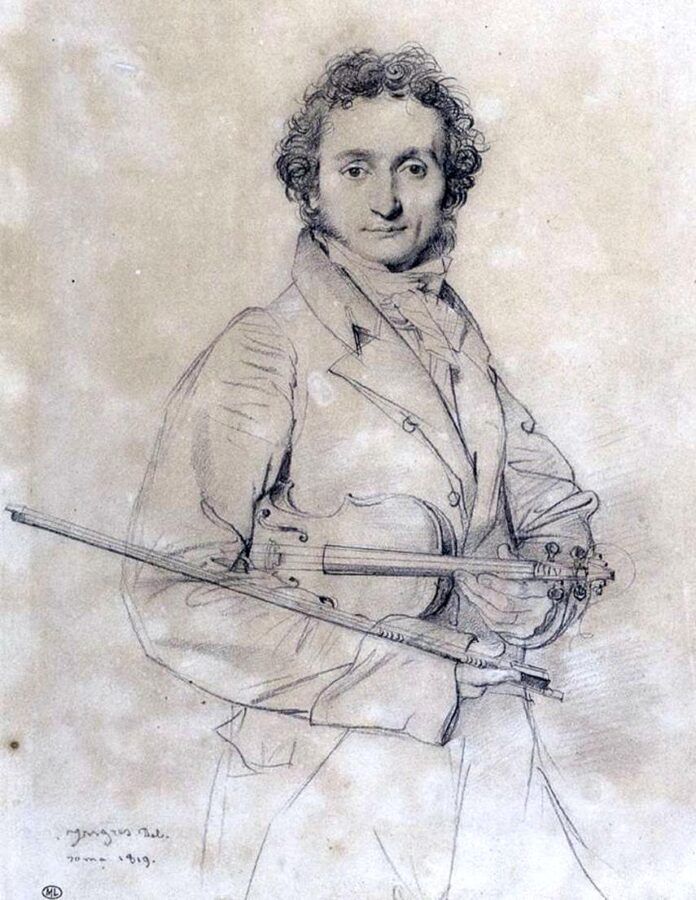 Жан Огюст Доминик Энгр «Портрет Паганини», 1819 © Web Gallery of Art